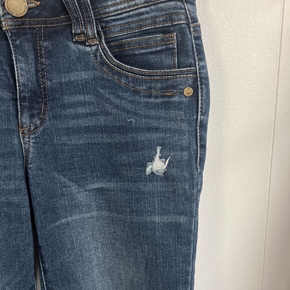 EUC Democracy Ab Technology Womens‎ Blue Skinny Ankle Cropped Jeans Women's 2 - Picture 2 of 8